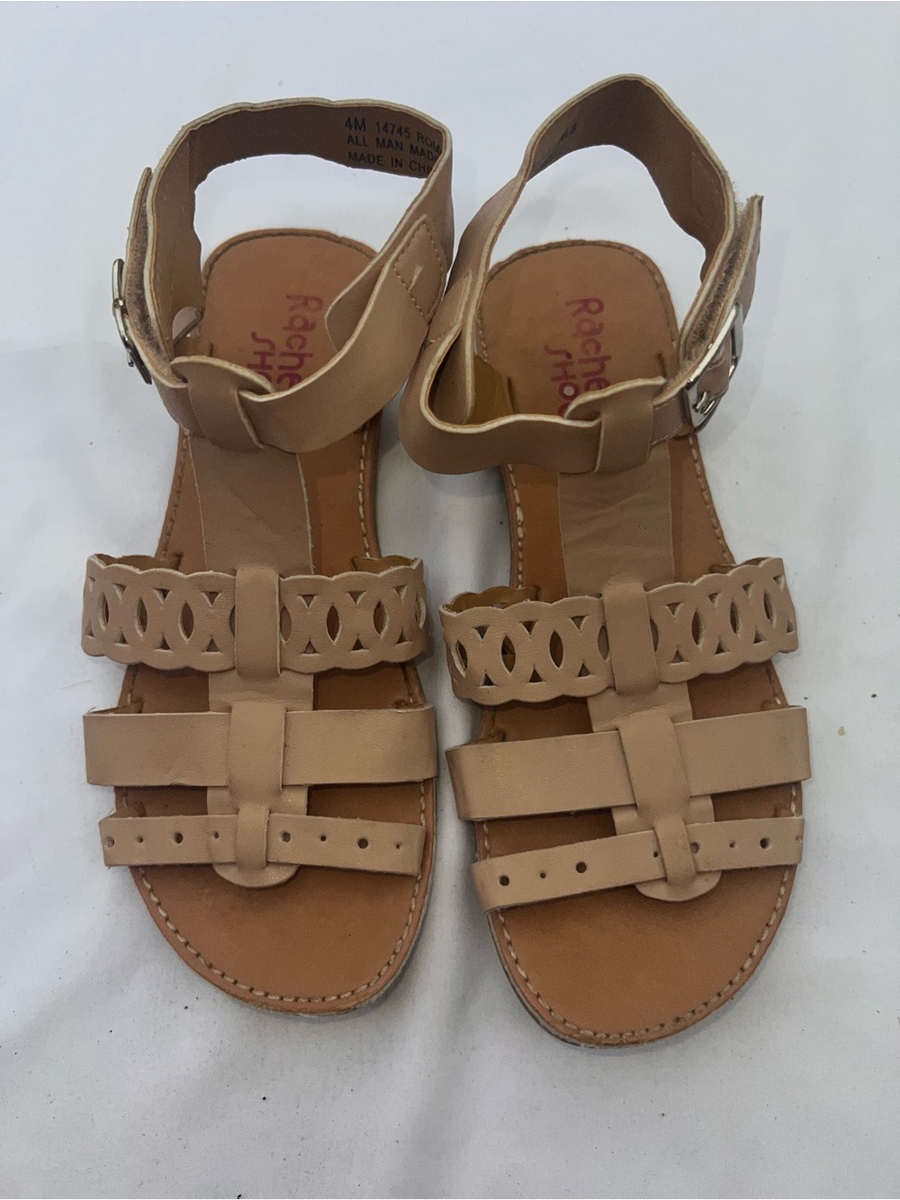 Rachel Shoes Nude Tan Strappy Women's Sandals